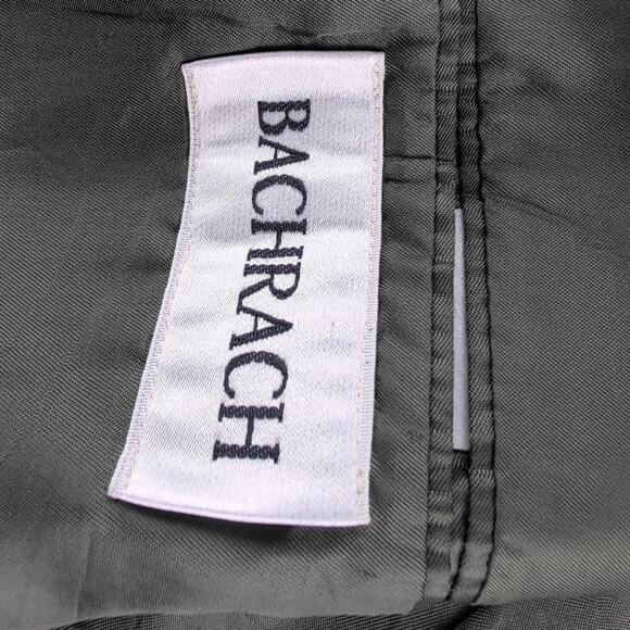 Bachrach Suit Jacket 100% Virgin Wool Men's 40W33R Double Breasted 23.5" Sleeves - Picture 4 of 10